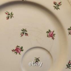 Set of 9 Vtg Johnson Bros Old English Pink Rose Square Salad 7.75 Plate Brother