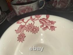 Set of Six 6 Johnson Bros England English Chippendale Cups & Saucers Set of Six 6 Johnson Bros England English Chippendale Cups & Saucers