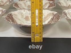 Set of seven Johnson Bros ironstone old English countryside England bowls 6.25