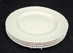 Set(s) Of 4 Johnson Brothers Richmond White 10 3/8 Dinner Plates Excellent