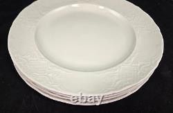 Set(s) Of 4 Johnson Brothers Richmond White 10 3/8 Dinner Plates Excellent