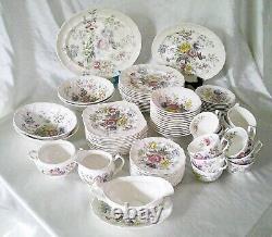 Sheraton Johnson Bros England Ironstone Made in England 82 piece Formal Dish Set