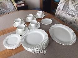 Sno-White Regency Johnson Brothers (Made in England) Ironstone Dishes 23 Pcs