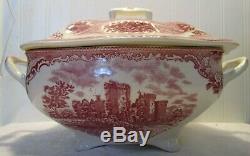 Soup Tureen, Johnson Brothers Old Britian Castles Pink, 1883 stamp, Lot P16