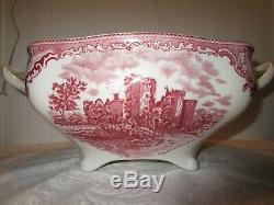 Soup Tureen, Johnson Brothers Old Britian Castles Pink, 1883 stamp, Lot P16