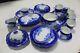 St. Louis Johnson Bros England Blue Floral China 49pc Set