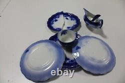 St. Louis Johnson Bros England Blue Floral China 49pc Set