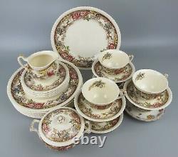 Superb vintage Johnson Brothers Devonshire Dinner & Tea Service Set for 6