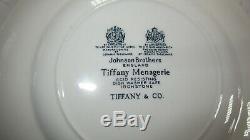 TIFFANY & CO TIFFANY MENAGERIE Set of 4 Plates Johnson Brothers England