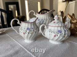 Tea Cup Set- Summer Chintz (Made in England, Earthenware)by JOHNSON BROTHERS