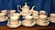 Tea Set Eternal Beau By Johnson Brothers Teapot, 8 Cups & Saucers, Creamer &