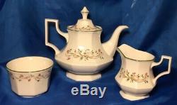 Tea Set Eternal Beau by JOHNSON BROTHERS Teapot, 8 Cups & Saucers, Creamer &