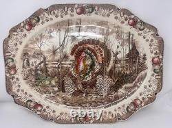 Thanksgiving Platter Johnson Brothers His Majesty Turkey Dinnerware Huge