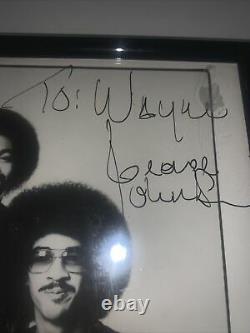 The Brothers Johnson Quincy Jones Double Signed Photo Rare