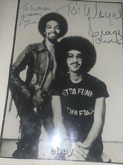 The Brothers Johnson Quincy Jones Double Signed Photo Rare