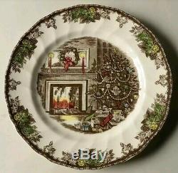 The Friendly Village Christmas Set of 2 Dinner Plates by Johnson Brothers