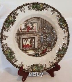 The Friendly Village Christmas Set of 2 Dinner Plates by Johnson Brothers