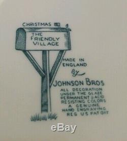 The Friendly Village Christmas Set of 2 Dinner Plates by Johnson Brothers