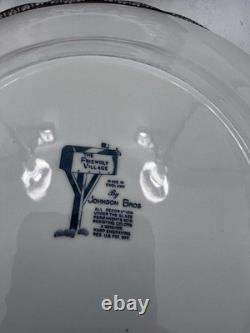 The Friendly Village Johnson Bros The Apple Tree Plate Set Of 4 RARE