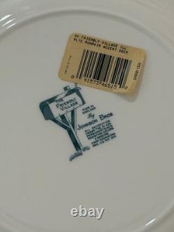 The Friendly Village by Johnson Bros. Fall Luncheon Plates Set 4 RARE & NWT
