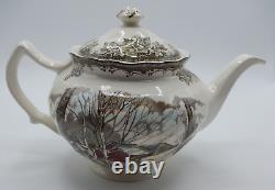 The Friendly Village by Johnson Brothers Tea Pot Sugar Maples Made England 1 qt