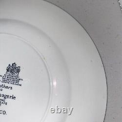 Tiffany & Co Ironstone Menagerie Plates Johnson Brothers England Set of 4