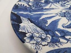 Tiffany & Co Ironstone Menagerie Plates Johnson Brothers England Set of 4 Blue