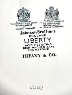Tiffany & Co. Johnson Brothers Liberty Green Chintz PlatesSet Of 6Salad 7.5