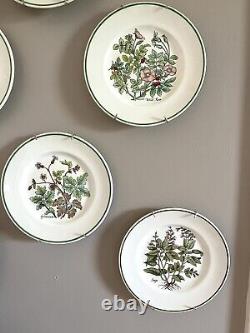 Tiffany & Co Plates Complete Set Wild Flowers, Herbs, Staffordshire Fruits
