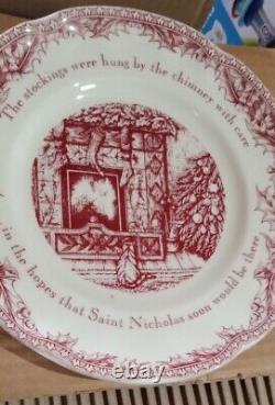 Twas the Night before Christmas 16pc Plates Dinner Cereal MugJohnson Brothers