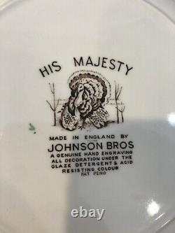Used Johnson Bros His Majesty Used Dinnerware Set Thanksgiving, Autumn