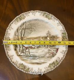 VERYRARE 14 Johnson Brothers Friendly Village Chop Plate Round Serving Platter