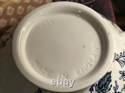 VERY RARE-Johnson Bros/ROSE CHINTZ-BLUE-Full Size Teapot/Lid-Excellent-England