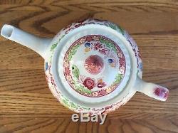 VERY RARE WINCHESTER PINK (ROPE EDGE) TEA POT with LID BY JOHNSON BROS, ENGLAND