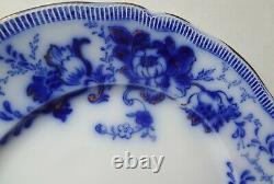 VHTF JOHNSON BROTHERS true DINNER 10 FLOW BLUE PLATE in the RICHMOND PATTERN