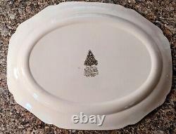 VINTAGE Johnson Bros. Christmas Platter withTree & Fireplace Highly Collectable
