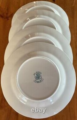 VINTAGE Johnson Bros His Majesty 4 DINNER PLATES England Turkey Thanksgiving EUC
