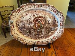 VINTAGE Johnson Brother His MajestyTurkey/meat platter. X Cond 20 Large