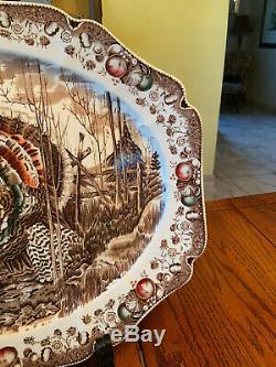 VINTAGE Johnson Brother His MajestyTurkey/meat platter. X Cond 20 Large