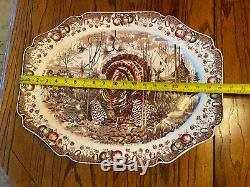 VINTAGE Johnson Brother His MajestyTurkey/meat platter. X Cond 20 Large