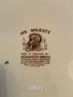 VINTAGE Johnson Brother His MajestyTurkey/meat platter. X Cond 20 Large