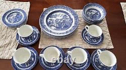 VINTAGE Johnson Brothers Willow Blue Various Pieces Made in England 1940 2003
