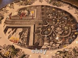 VINTAGE! The Friendly Village (Christmas) Platter by Johnson Brothers England