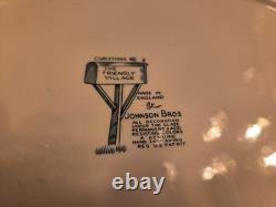 VINTAGE! The Friendly Village (Christmas) Platter by Johnson Brothers England