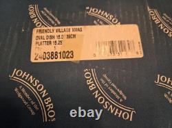 VINTAGE! The Friendly Village (Christmas) Platter by Johnson Brothers England