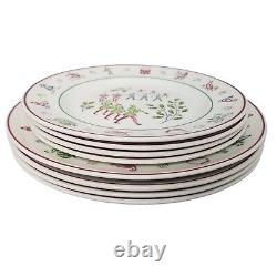 VTG 12 DAYS OF CHRISTMAS Johnson Brothers Dinner, Salad Plates 4 Each Total Of 8