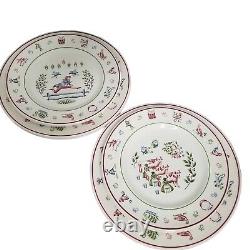 VTG 12 DAYS OF CHRISTMAS Johnson Brothers Dinner, Salad Plates 4 Each Total Of 8