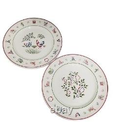 VTG 12 DAYS OF CHRISTMAS Johnson Brothers Dinner, Salad Plates 4 Each Total Of 8