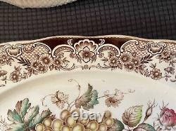 VTG 1960 Johnson Bros ENGLAND Windsor Ware Harvest 20 Oval Serving Platter