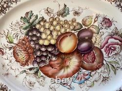 VTG 1960 Johnson Bros ENGLAND Windsor Ware Harvest 20 Oval Serving Platter